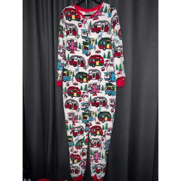 Ugly Christmas Sweater Onesie Xmas Size Large - Picture 1 of 3